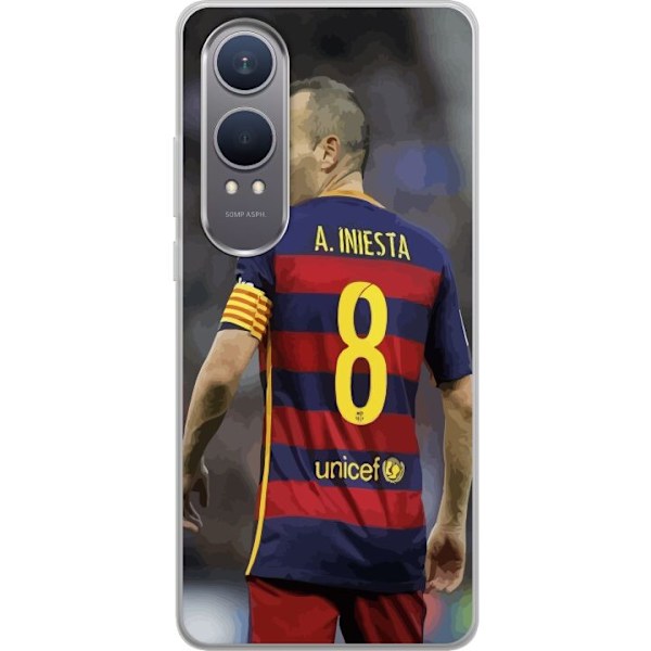 OnePlus Nord CE4 Lite Gennemsigtig cover Andrés Iniesta (FC B