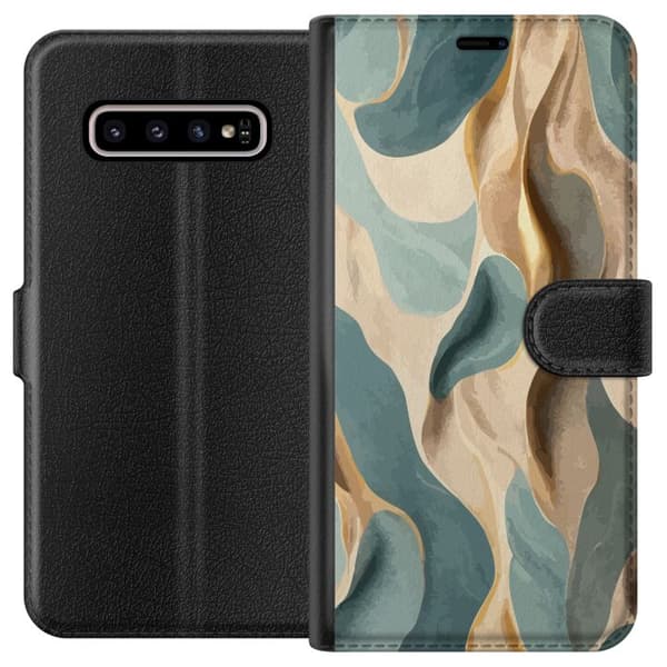 Kompatibelt Lommeboketui til Samsung Galaxy S10+ Mønster