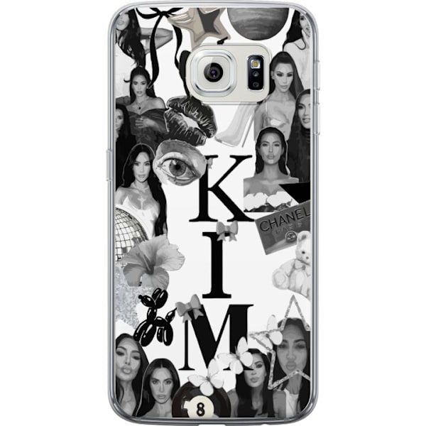 Samsung Galaxy S6 edge Genomskinligt Skal Kim Kardashian – Aesthetic Look 2025
