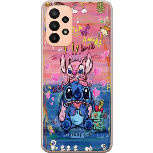 Kompatibelt Mobildeksel til Samsung Galaxy A23 Stitch kunst