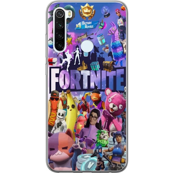 Xiaomi Redmi Note 8 Genomskinligt Skal Fortnite