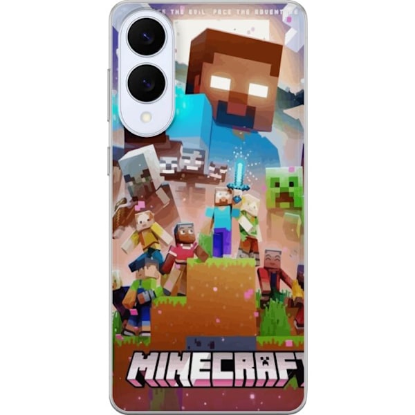 Samsung Galaxy S25 Edge Läpinäkyvä kuori Minecraft