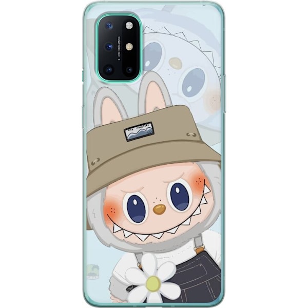 OnePlus 8T Läpinäkyvä kuori Labubu hattuineen - Pop Mart -h