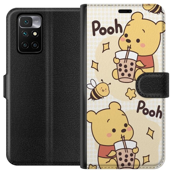 Xiaomi Redmi 10 Lompakkokotelo Nalle Pooh - klassinen karhumotiivi uudessa tulkinnassa