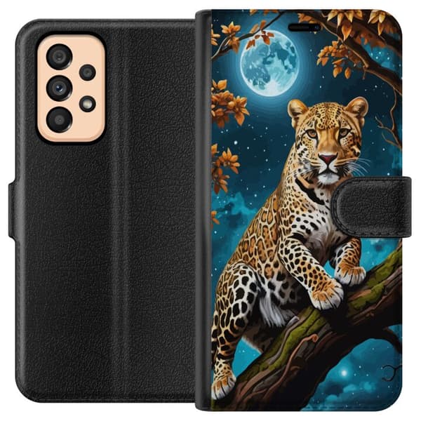 Kompatibelt Lommeboketui til Samsung Galaxy A53 5G Leopard