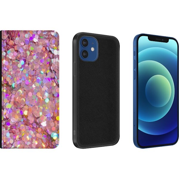 Apple iPhone 12  Lompakkokotelo Kimalteleva