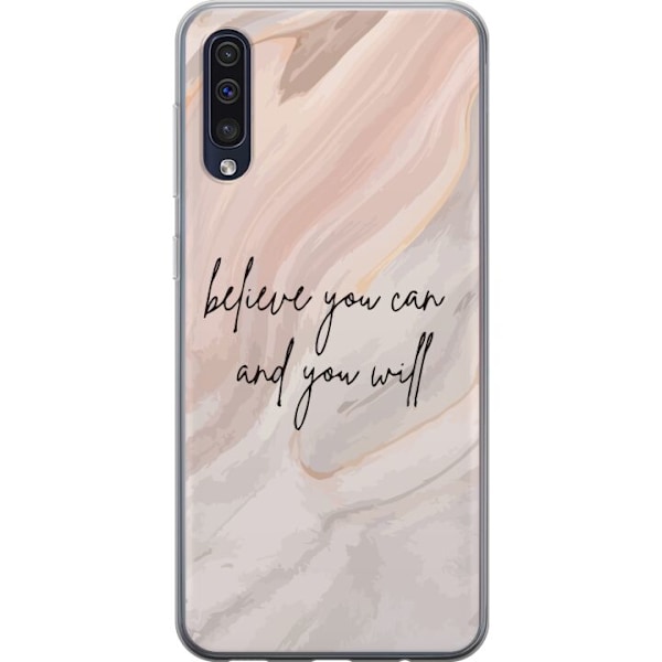 Samsung Galaxy A50 Gennemsigtig cover Tro på dig selv!