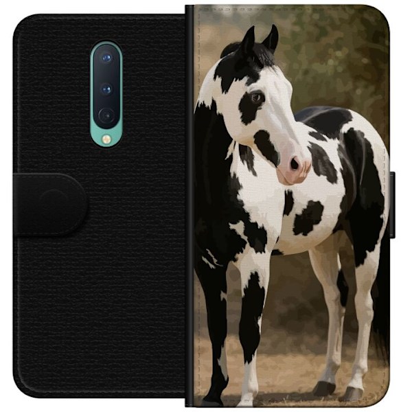 OnePlus 8 Lompakkokotelo Kaunis Hevonen - elegantti hevonen kuva-aihe
