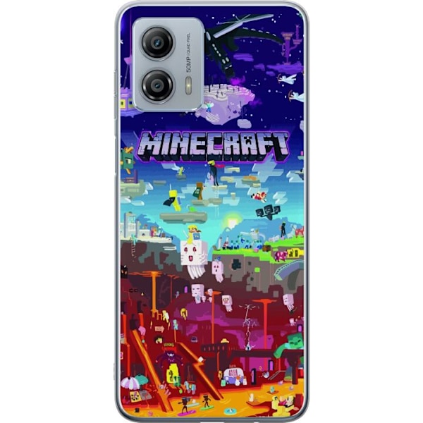 Motorola Moto G53 Läpinäkyvä kuori Minecraft