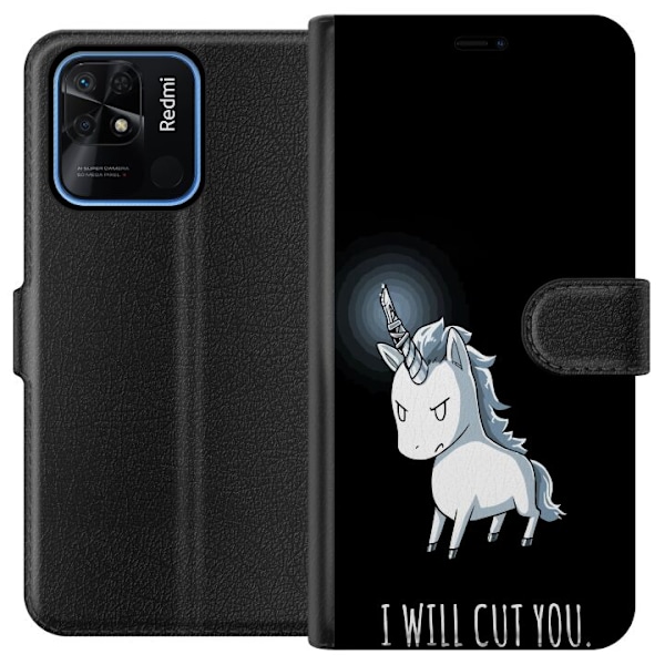 Xiaomi Redmi 10C Lompakkokotelo Yksisarvinen Leikkuri Sinä