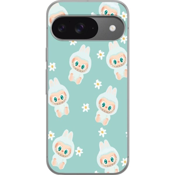 Google Pixel 9 Pro Läpinäkyvä kuori Labubu Candy Vibes