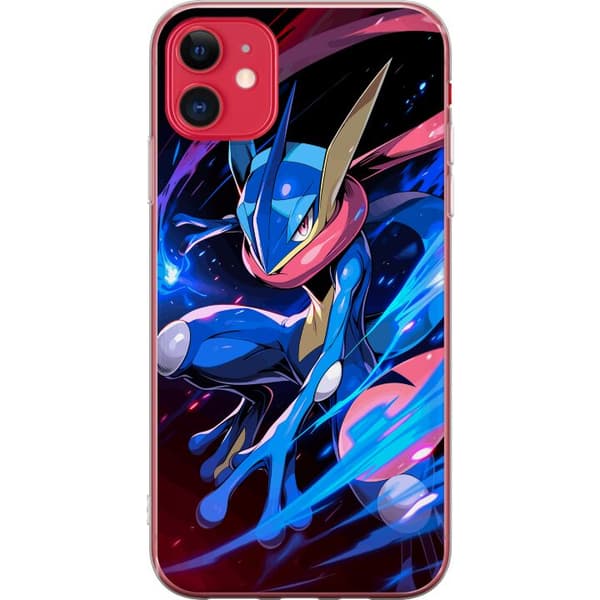 Kompatibelt Mobildeksel til Apple iPhone 11 Dynamisk figur i blå farger med bevegelse og energiske effekter blå