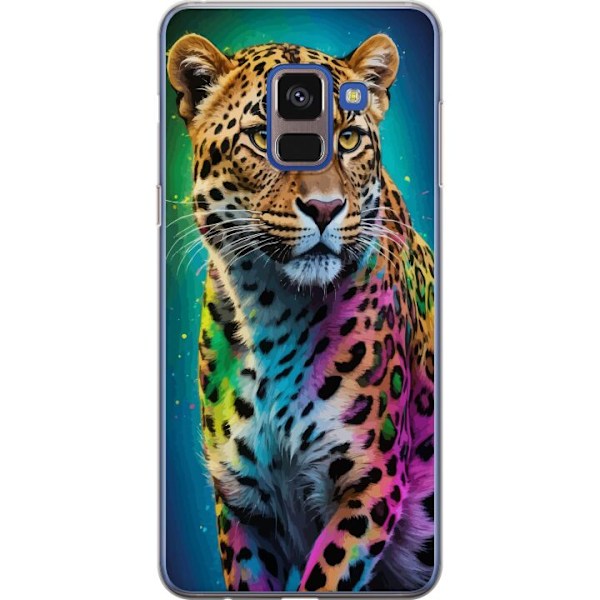 Samsung Galaxy A8 (2018) Genomskinligt Skal Leopard