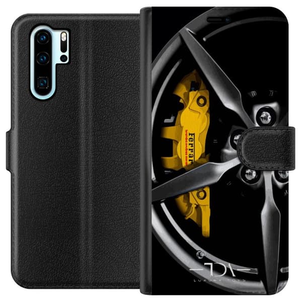 Kompatibel Tegnebogsetui til Huawei P30 Pro Ferrari bil