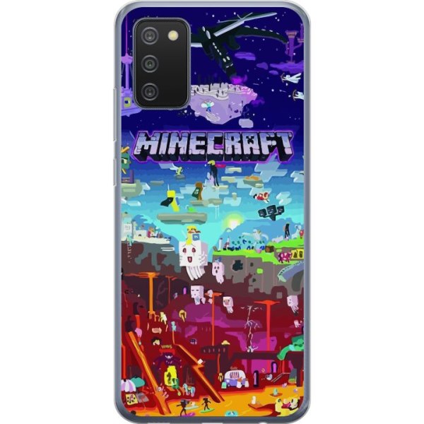 Samsung Galaxy A02s Läpinäkyvä kuori MineCraft