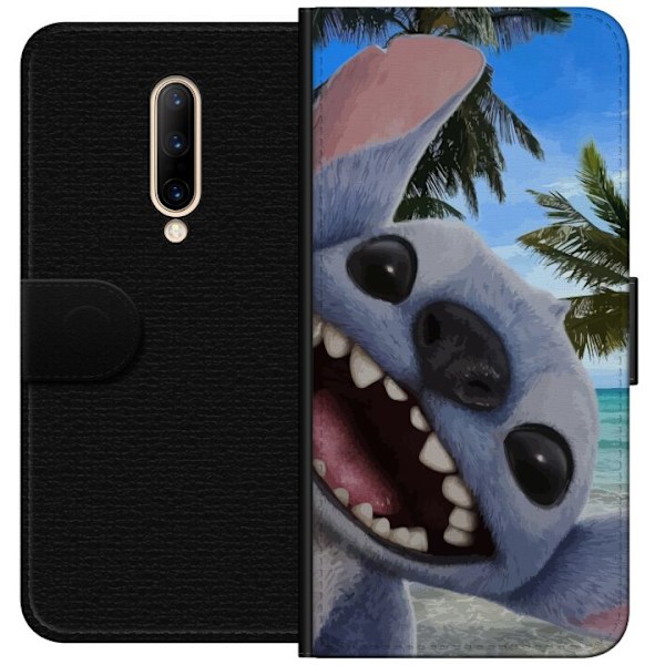 OnePlus 7 Pro Plånboksfodral Stitch mobilskal med Palmer i s