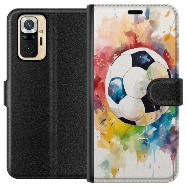Xiaomi Redmi Note 10 Pro Plånboksfodral Fotboll