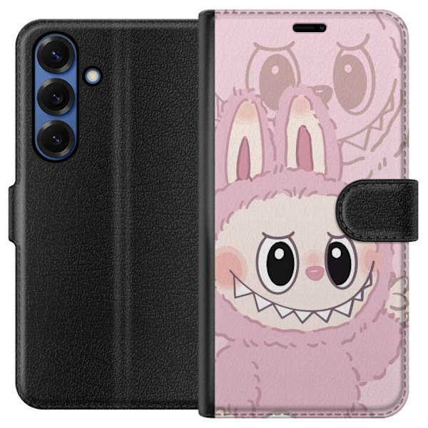 Samsung Galaxy S25+ Plånboksfodral Labubu Floral Freak – Blommigt monster i vintage-stil