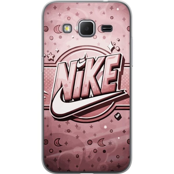 Samsung Galaxy Core Prime Genomskinligt Skal Nike Rosa