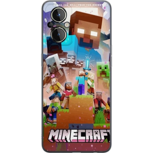 OnePlus Nord N20 5G Läpinäkyvä kuori Minecraft