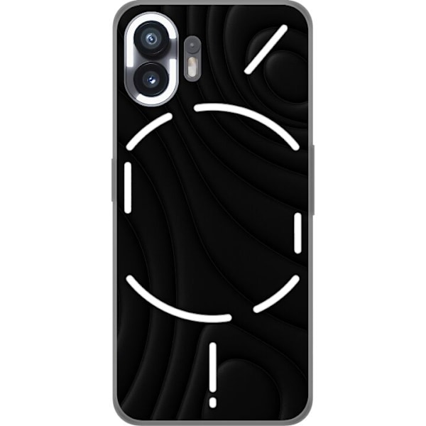Nothing Phone (2) Genomskinligt Skal Black Waves