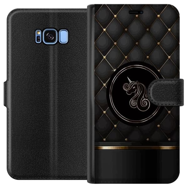 Kompatibelt Plånboksfodral till Samsung Galaxy S8 Luxury Unicorn