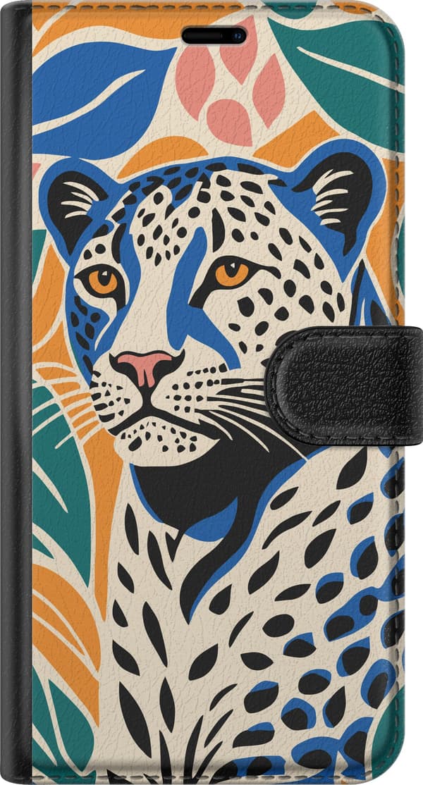 Kompatibel Tegnebogsetui til Apple iPhone SE (2020) Majestætiske Leopard