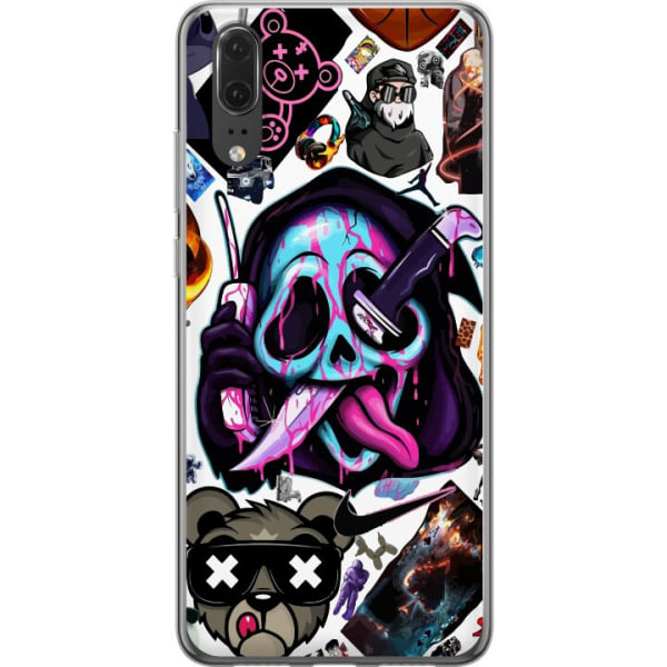Huawei P20 Gennemsigtig cover Stickers