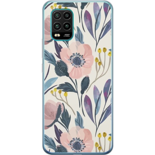 Xiaomi Mi 10 Lite 5G Gennemsigtig cover Blomsterlykke