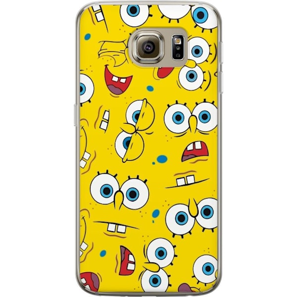 Samsung Galaxy S6 Gennemsigtig cover SvampBob Firkant