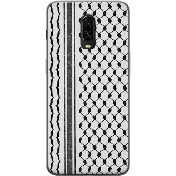 OnePlus 6T Läpinäkyvä kuori Palestiinalainen kuvio - perinteiseen tyyliin inspiroima keffiyeh-kangas