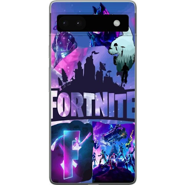 Google Pixel 6a Genomskinligt Skal Fortnite