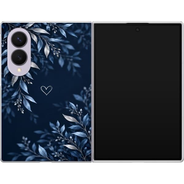 Kompatibelt Mobilskal till Samsung Galaxy Z Fold8 Nattlöv blå