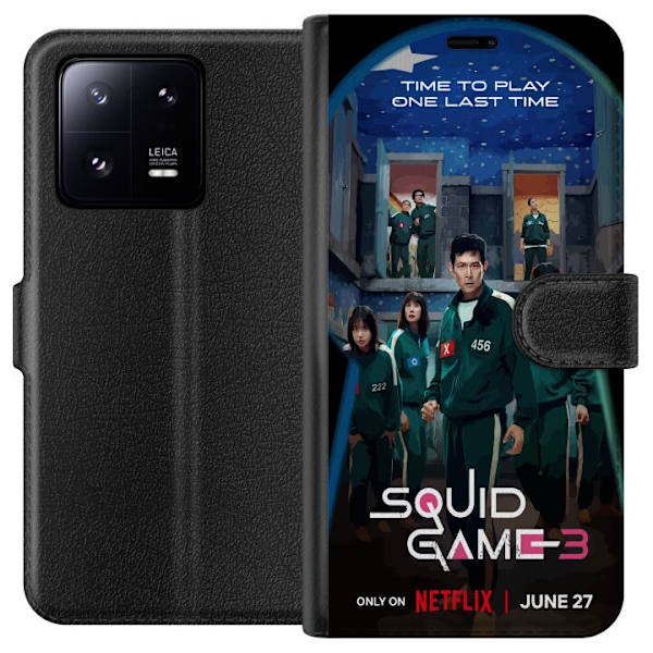 Xiaomi 13 Pro Lompakkokotelo Squid Game Kausi 3 TV-sarjan hahmot Suositut TV-sarja Motiivit Ikoni Jännitys Draama Aasialainen suunnittelu Trendi