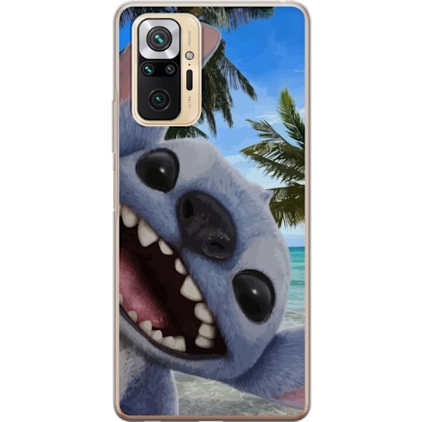 Xiaomi Redmi Note 10 Pro Genomskinligt Skal Stitch mobilskal med Palmer i söt vänskapsdesign