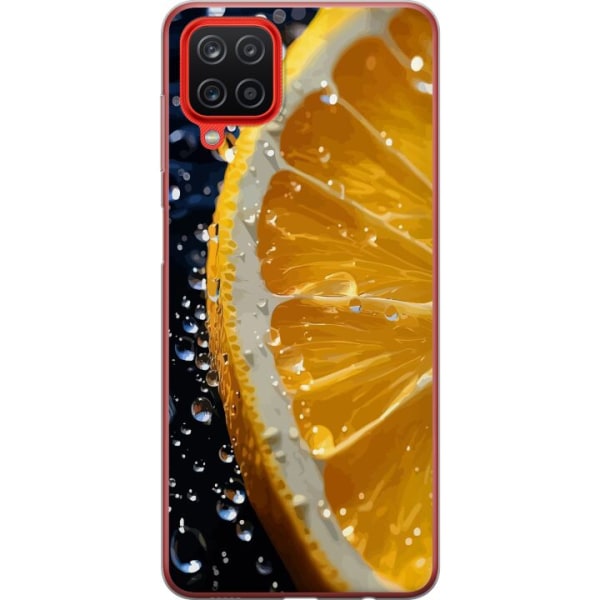 Samsung Galaxy A12 Gennemsigtig cover Appelsin