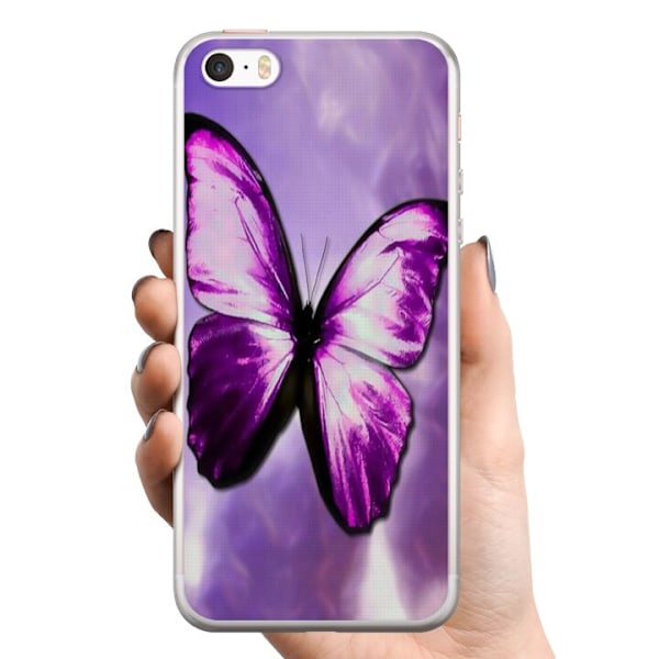 Apple iPhone 5s TPU Matkapuhelimen kuori Perhonen
