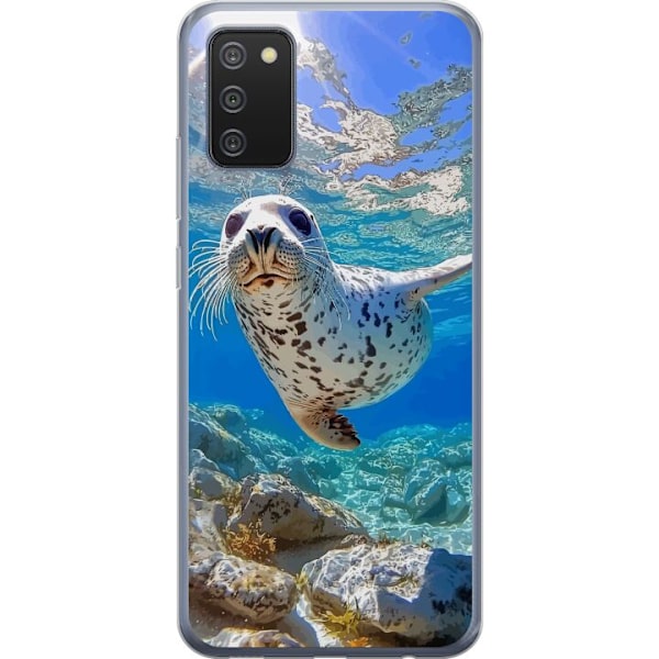 Samsung Galaxy A02s Läpinäkyvä kuori Myynti Meri Uiminen Eläinaihe Luonto Vesimotiivi Sininen Suunnittelu Meriteema Suosittu Motiivi Villieläimet