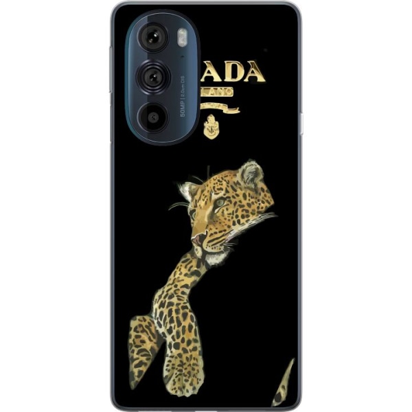 Motorola Edge 30 Pro Gjennomsiktig deksel Prada Leopard