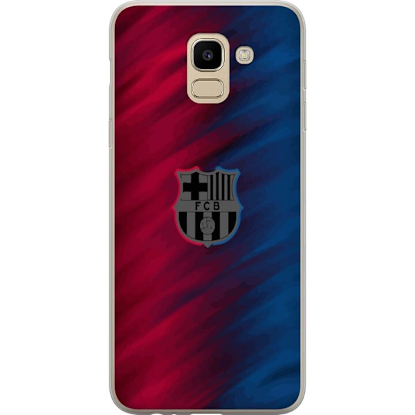 Samsung Galaxy J6 Gennemsigtig cover FC Barcelona