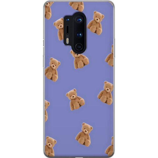 OnePlus 8 Pro Gennemsigtig cover Flyvende bjørne