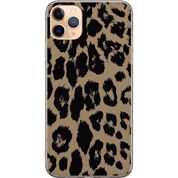 Apple iPhone 11 Pro Max Gennemsigtig cover Leopard