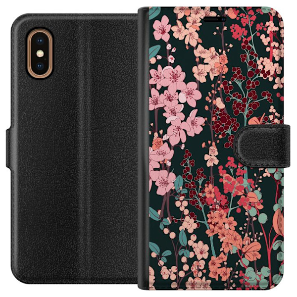 Apple iPhone XS Max Plånboksfodral Herbaceous Retro