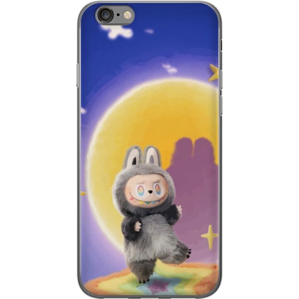 Apple iPhone 6 Läpinäkyvä kuori Labubu Neon Pop - Neonväri pop-taiteen hirviö