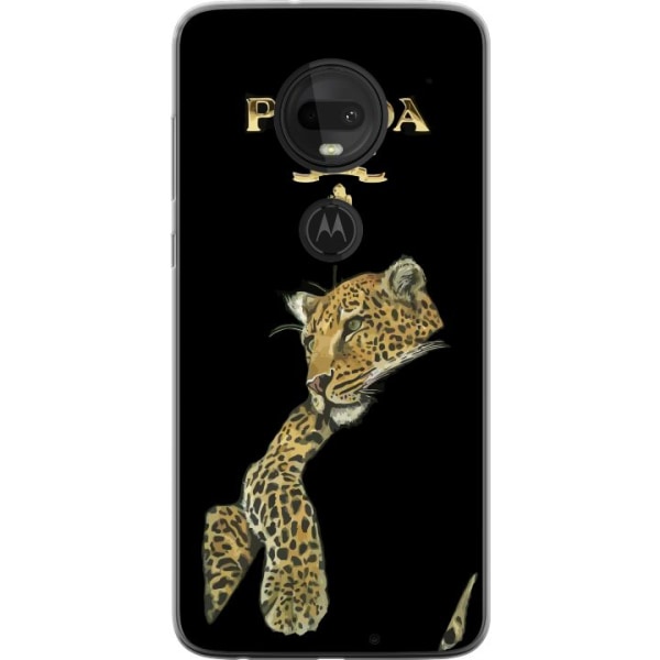 Motorola Moto G7 Gennemsigtig cover Prada Leopard