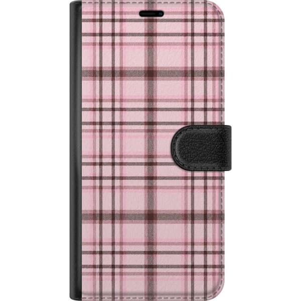 Kompatibelt Lommeboketui til Apple iPhone 7 Plus Rosa tartan rosa