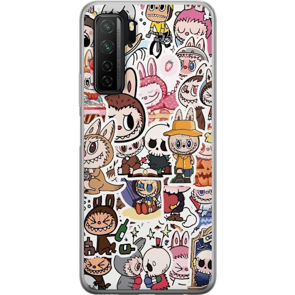 Huawei P40 lite 5G Läpinäkyvä kuori Labubu All-Stars – POP MART Erikoispainos