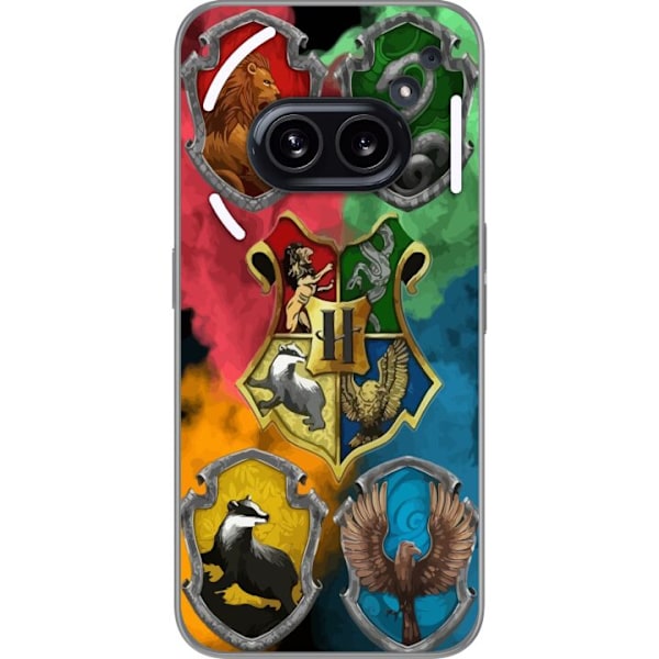 Nothing Phone (2a) Gjennomsiktig deksel Hogwarts Hus