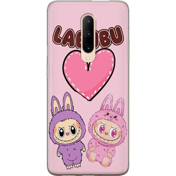 OnePlus 7 Pro Läpinäkyvä kuori Labubu Pink Monster