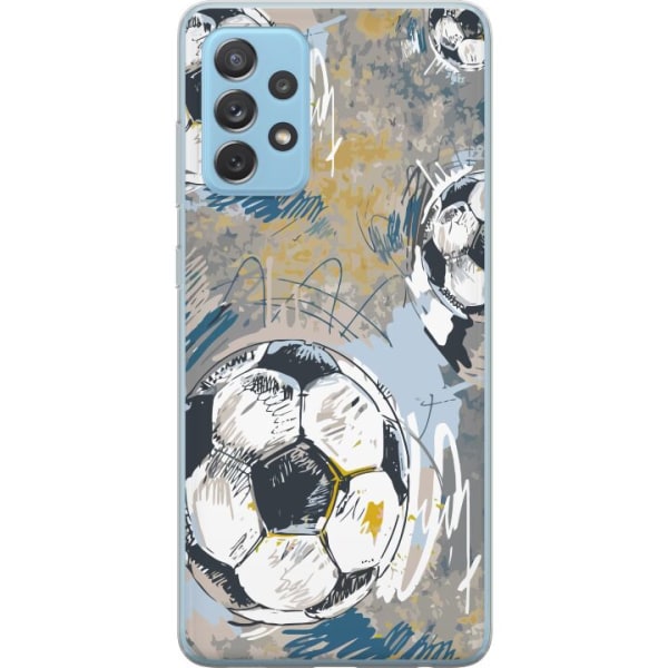 Samsung Galaxy A52 5G Gennemsigtig cover Fodbold